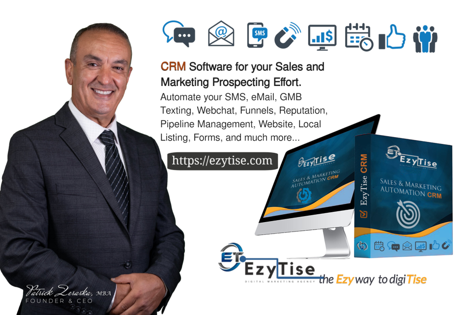 screenshot of EzyTise CRM